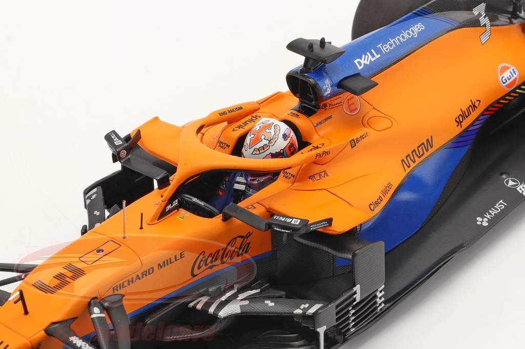 Daniel Ricciardo McLaren MCL35M #3 7ème Bahreïn GP formule 1 2021 1:18 Minichamps