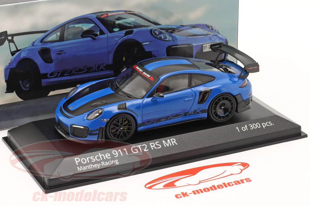 Porsche 911 (991 II) GT2 RS MR Manthey Racing 青い 1:43 Minichamps