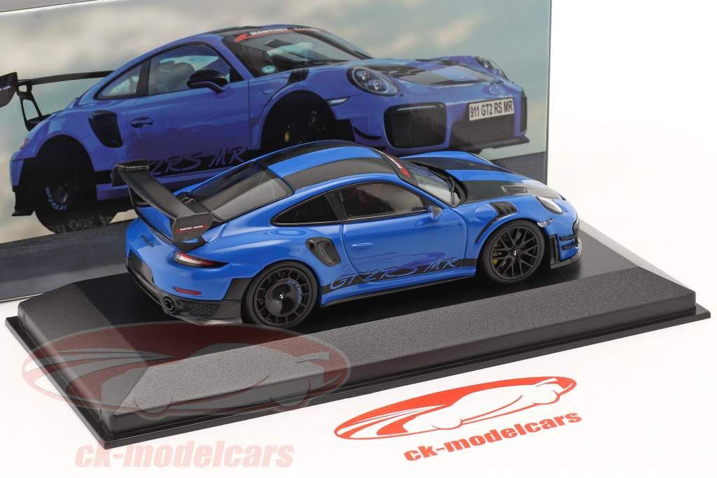 Porsche 911 (991 II) GT2 RS MR Manthey Racing blauw 1:43 Minichamps