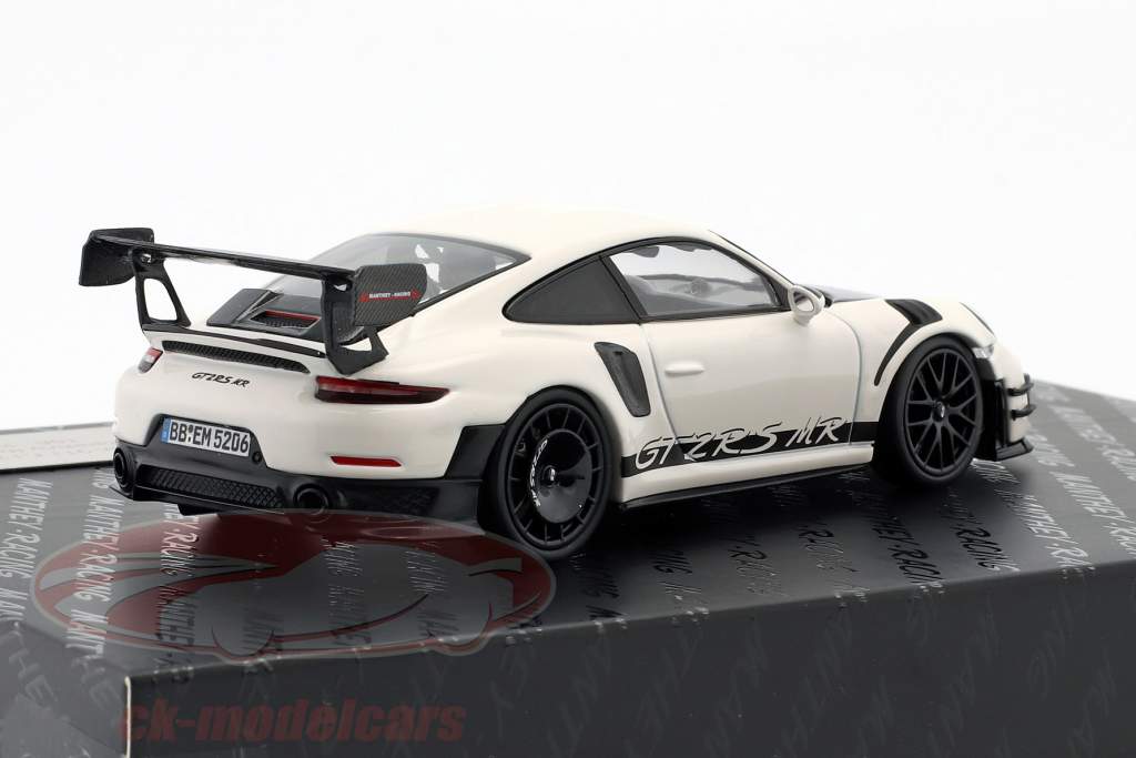Porsche 911 (991 II) GT2 RS MR Manthey Racing wit / zwart 1:43 Minichamps