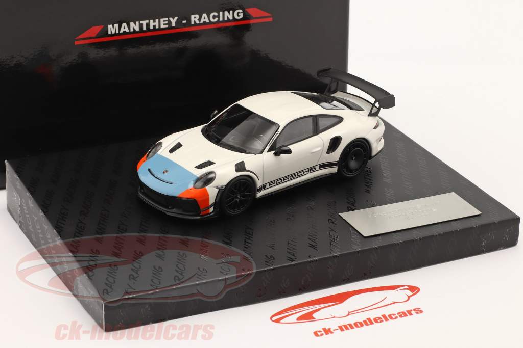 Porsche 911 (991 II) GT3 RS MR Manthey Racing blanc 1:43 Minichamps