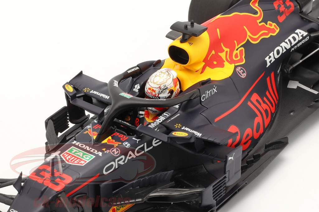 Max Verstappen Red Bull RB16B #33 formule 1 Wereldkampioen 2021 1:18 Minichamps