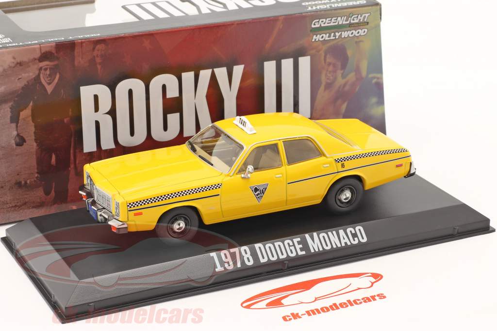 Dodge Monaco City Cab taxa 1978 Film Rocky III (1982) 1:43 Greenlight