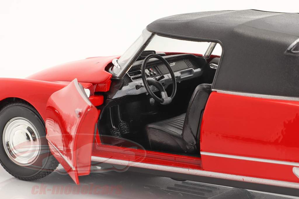 WELLY WE22506R-CL SCALA 1/24 CITROEN DS19 CABRIOLET SOFT-TOP 1965 RED BLACK 