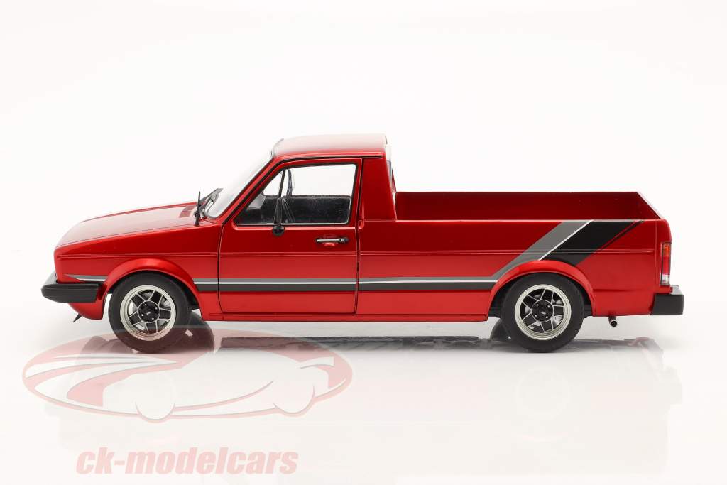 Volkswagen VW Caddy MK1 Année de construction 1982 rouge métallique 1:18 Solido