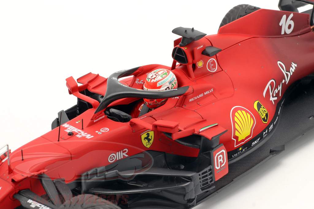 Charles Leclerc Ferrari SF21 #16 Emilia Romaña GP F1 2021 1:18 BBR