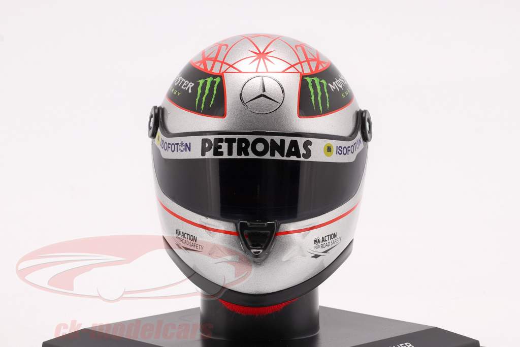 Michael Schumacher Mercedes AMG Petronas 300ste F1 GP Spa 2012 helm 1:4 Schuberth