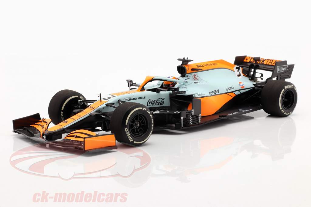 Daniel Ricciardo McLaren MCL35M #3 Monaco GP formula 1 2021 1:18 Minichamps