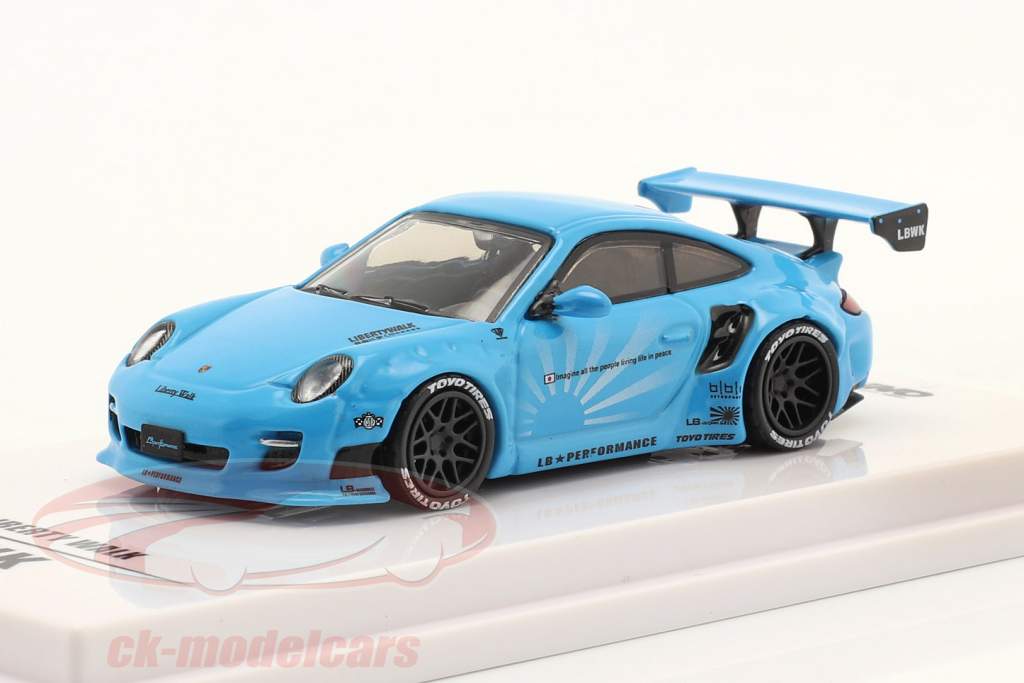 INNO64 ポルシェ 997 LIBERTY WALK BABY BLUE