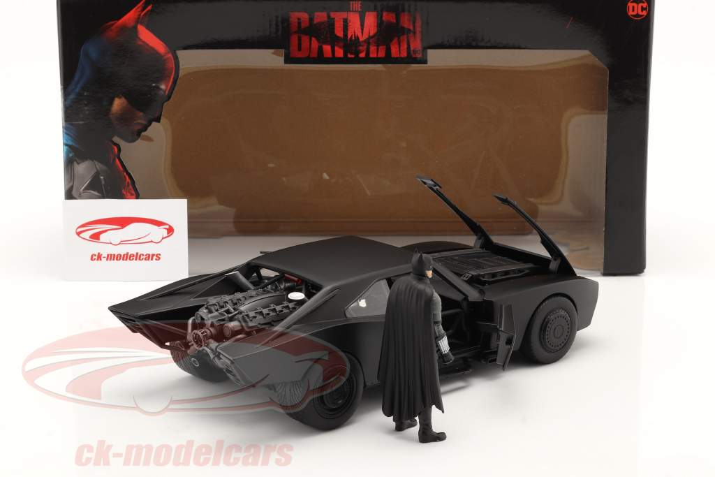 Batmobile Med Batman figur Film The Batman 2022 sort 1:18 Jada Toys