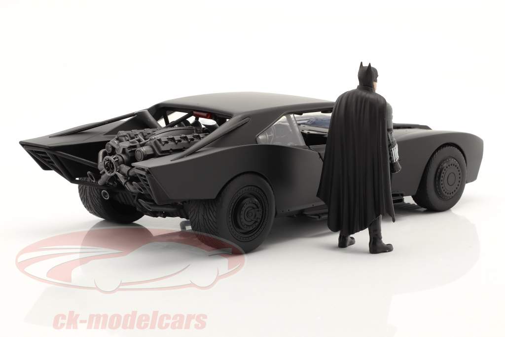 Batmobile Avec Batman chiffre Film The Batman 2022 noir 1:18 Jada Toys