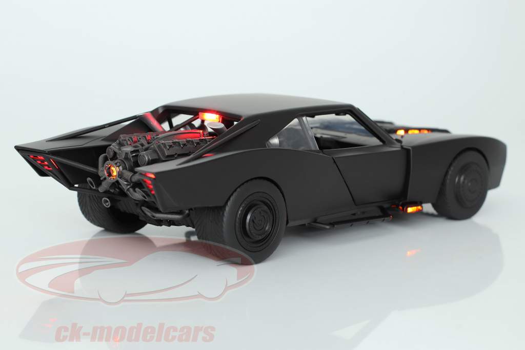 Batmobile Avec Batman chiffre Film The Batman 2022 noir 1:18 Jada Toys