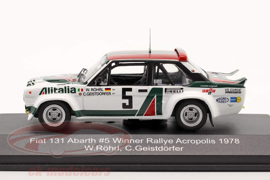 Fiat 131 Abarth #5 winners Rally Acropolis 1978 Röhrl, Geistdörfer 1:43 CMR