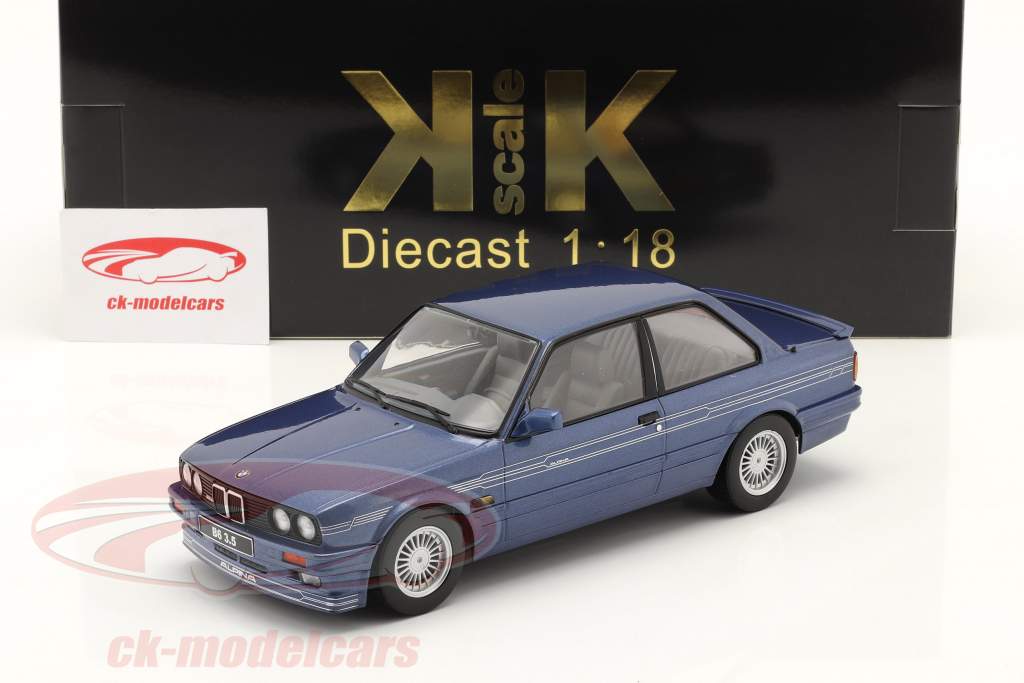BMW Alpina B6 3.5 (E30) 建设年份 1988 蓝色 金属的 1:18 KK-Scale
