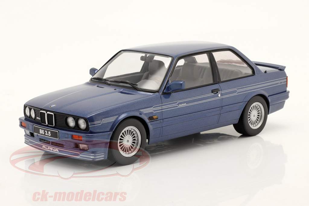 BMW Alpina B6 3.5 (E30) Год постройки 1988 синий металлический 1:18 KK-Scale
