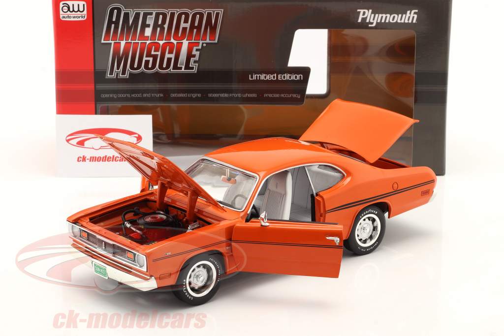 Plymouth Duster 340 year 1970 orange 1:18 AutoWorld