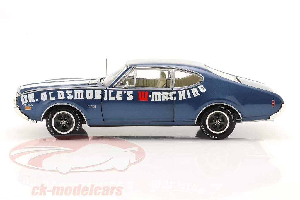 Oldsmobile 442 W-30 year 1969 trophy blue 1:18 AutoWorld