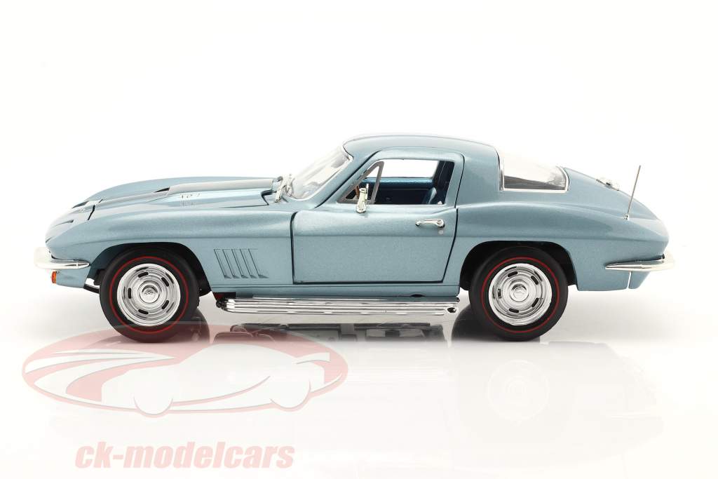 Chevrolet Corvette 427 Byggeår 1967 blå 1:18 AutoWorld