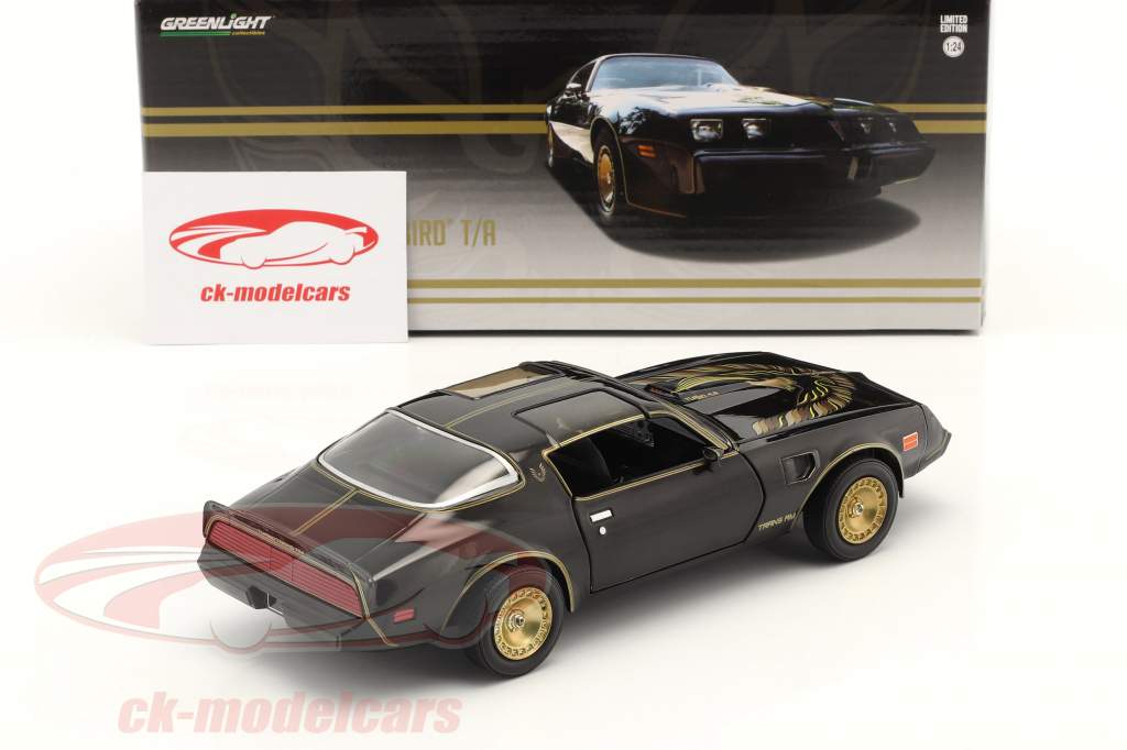 Pontiac Firebird TransAm Turbo 4.9 l Año de construcción 1980 negro / oro 1:24 Greenlight