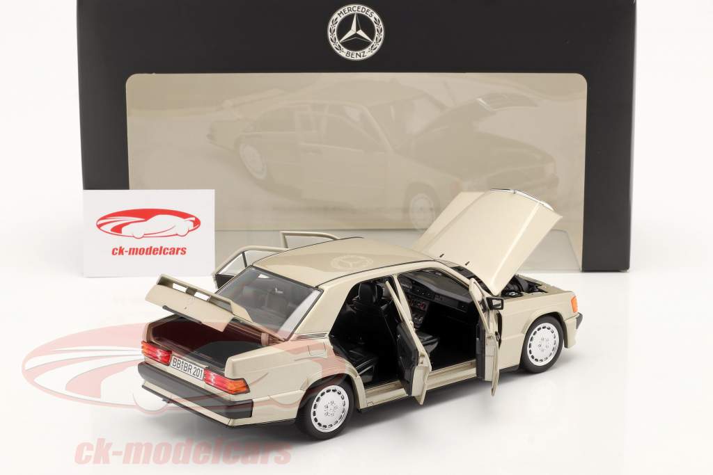 Mercedes-Benz 190 E 2.3 - 16 (W201) Ano de construção 1984-88 fume prata 1:18 Norev