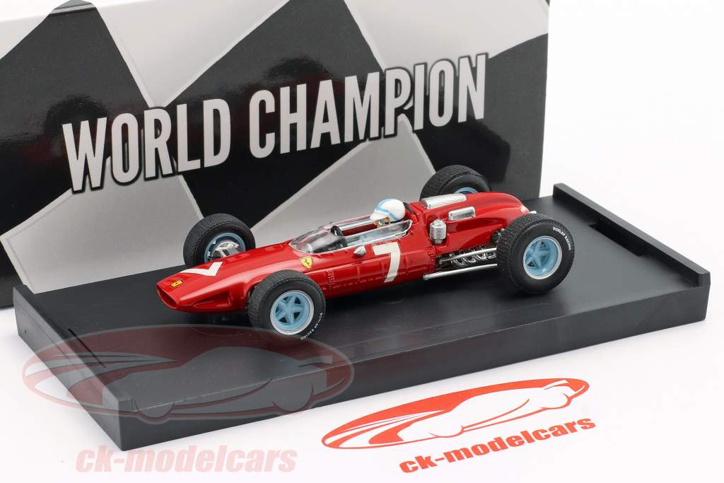 John Surtees Ferrari 158 #7 vencedora alemão GP Fórmula 1 Campeão mundial 1964 1:43 Brumm