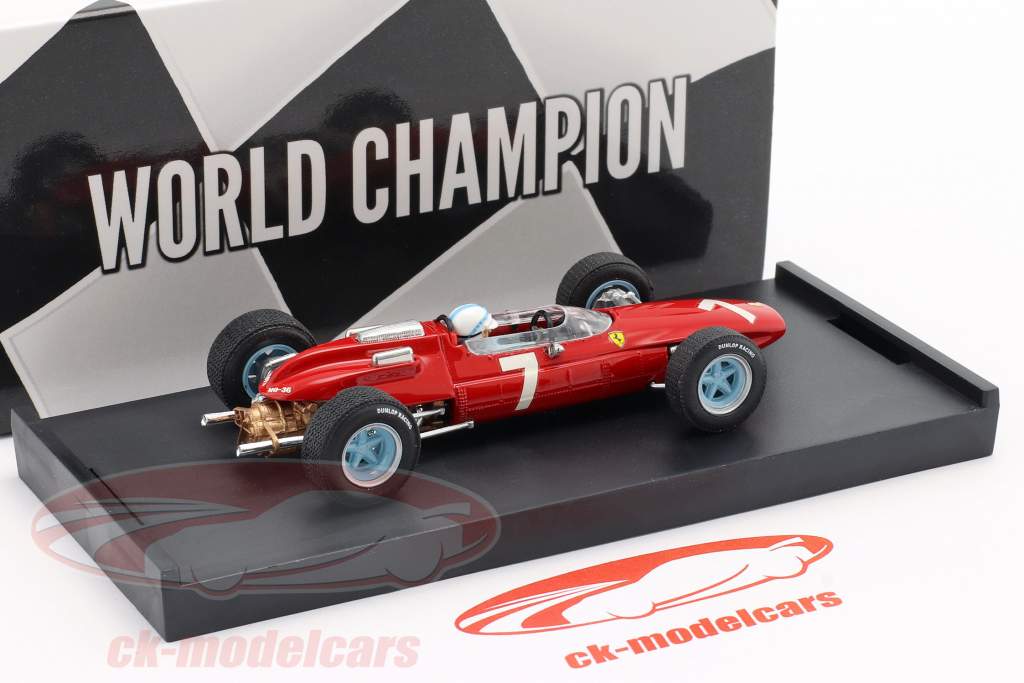 John Surtees Ferrari 158 #7 vencedora alemão GP Fórmula 1 Campeão mundial 1964 1:43 Brumm