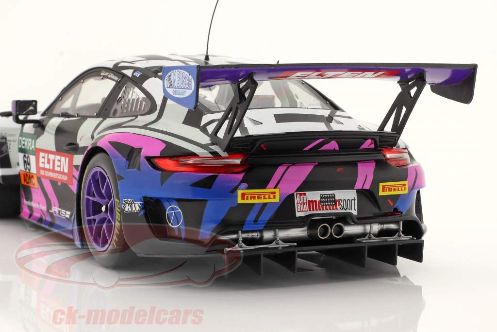Porsche 911 GT3 R #69 ADAC GT Masters Oschersleben 2019 Iron Force 1:18 Ixo