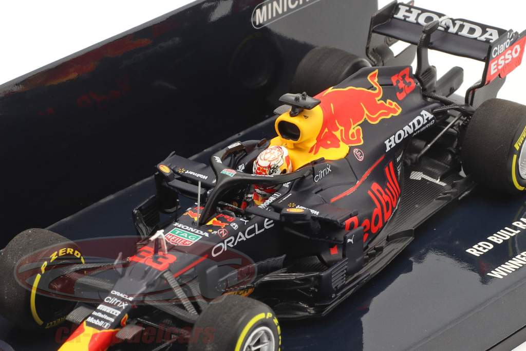 M. Verstappen Red Bull RB16B #33 ganador Emilia-Romagna fórmula 1 Campeón mundial 2021 1:43 Minichamps