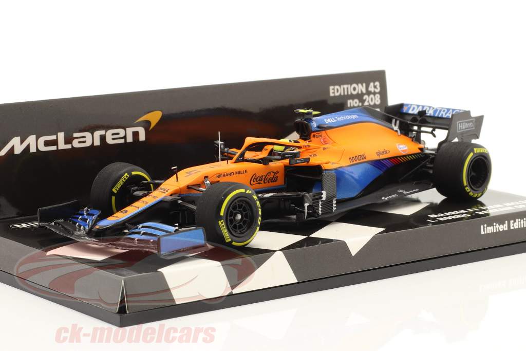 Lando Norris McLaren MCL35M #4 4ème Bahreïn GP formule 1 2021 1:43 Minichamps