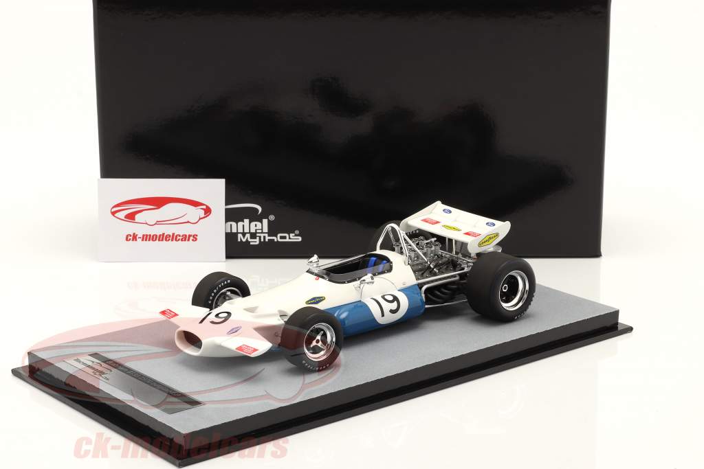 Rolf Stommelen Brabham BT33 #19 5to Belga GP fórmula 1 1970 1:18 Tecnomodel