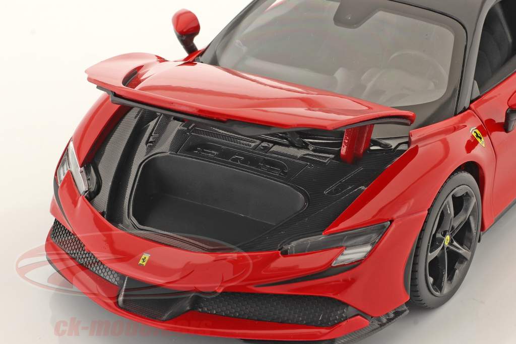 Ferrari SF90 ストラダーレ Hybrid 建設年 2019 赤 1:18 Bburago