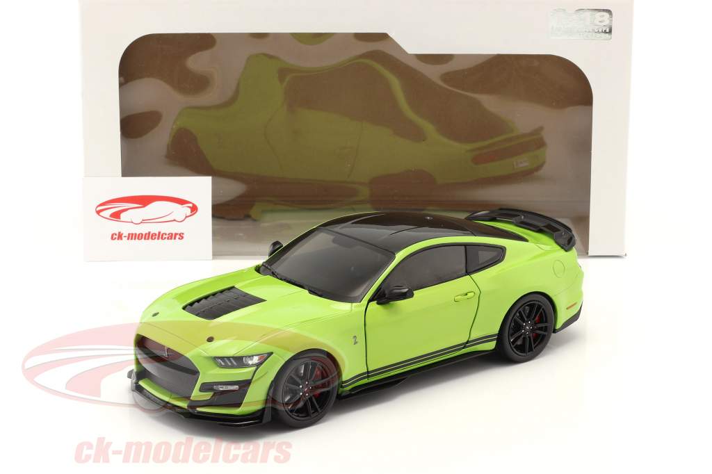 Ford Mustang Shelby GT500 建設年 2020 緑 メタリック 1:18 Solido