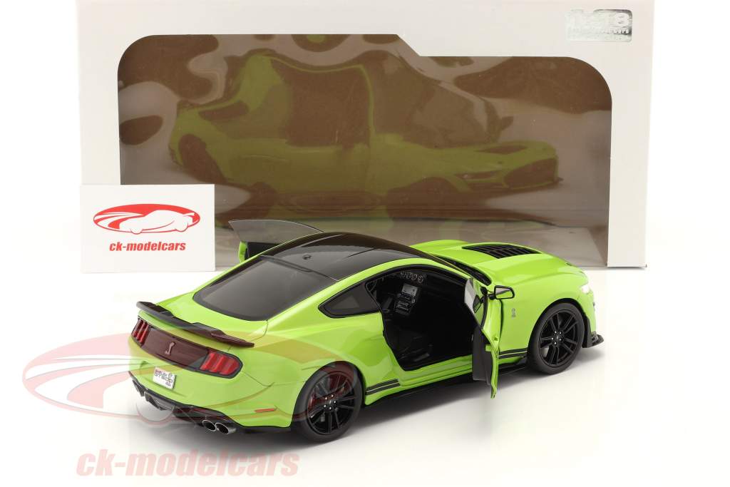 Ford Mustang Shelby GT500 建设年份 2020 绿色 金属的 1:18 Solido