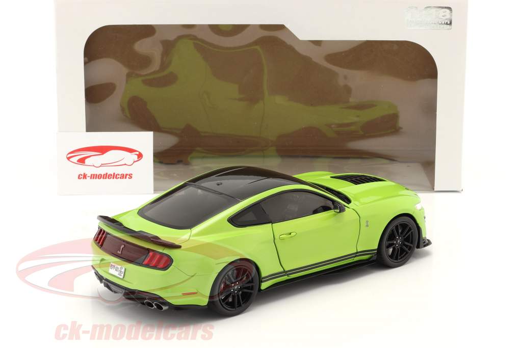 Ford Mustang Shelby GT500 Año de construcción 2020 verde metálico 1:18 Solido