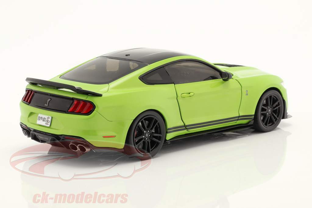 Ford Mustang Shelby GT500 Byggeår 2020 grøn metallisk 1:18 Solido