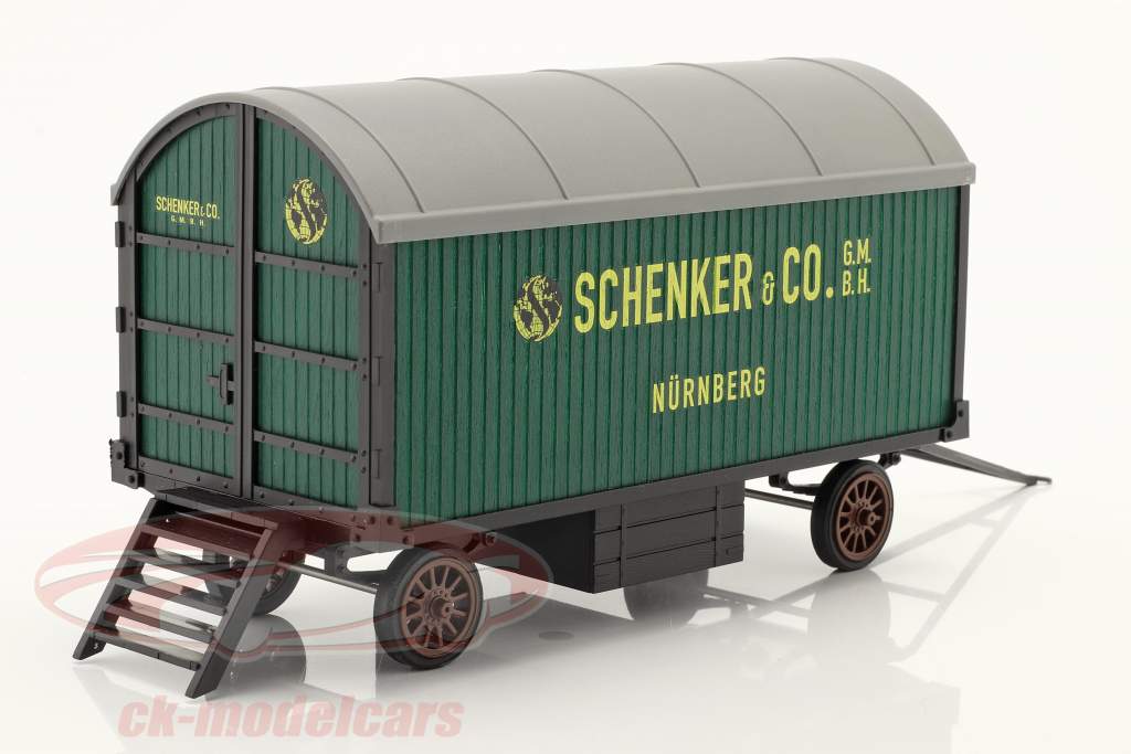 Deutz F3 tracteur avec bande annonce Schenker vert 1:32 Schuco