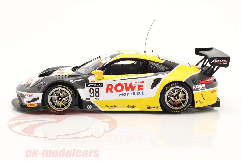 Porsche 911 GT3 R #98 vencedora 24h Spa 2020 Bamber, Tandy, Vanthoor 1:18 Ixo