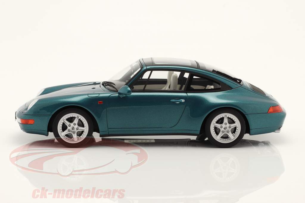 Porsche 911 (993) Targa turkis-blå 1:18 GT-Spirit