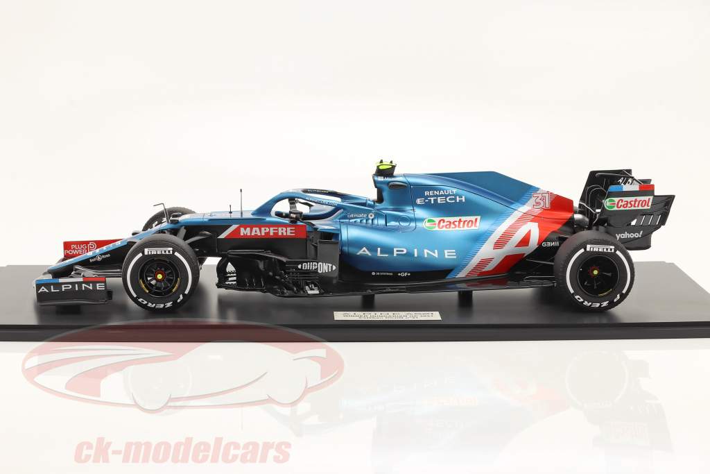 Esteban Ocon Alpine A521 #31 Winner Hungary GP formula 1 2021 1:8 HC Models