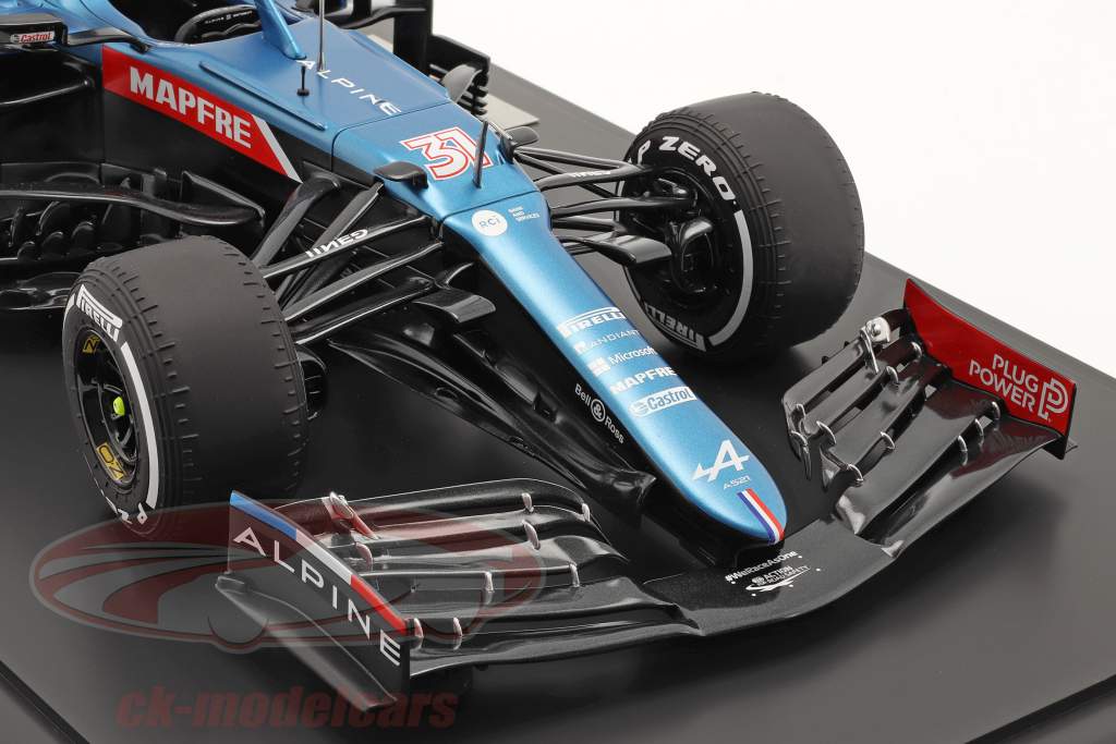 Esteban Ocon Alpine A521 #31 Winner Hungary GP formula 1 2021 1:8 HC Models