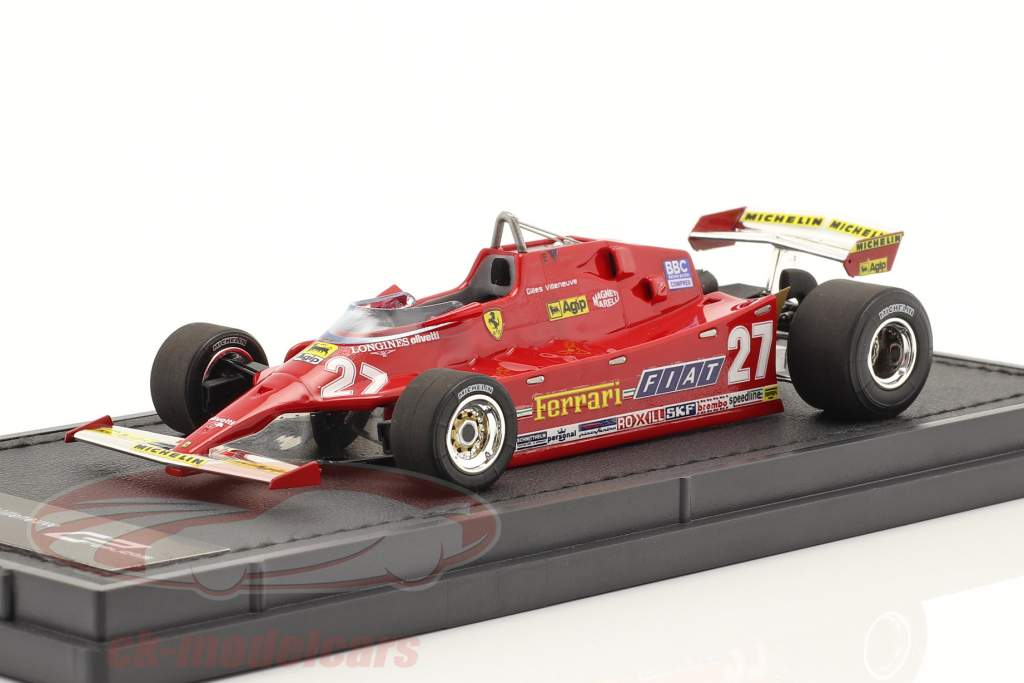 Gilles Villeneuve Ferrari 126CK #27 EE.UU Oeste GP fórmula 1 1981 1:43 GP Replicas