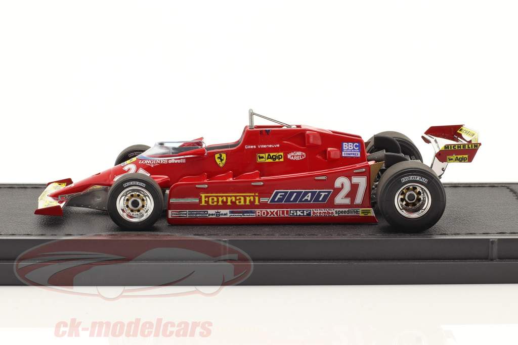 Gilles Villeneuve Ferrari 126CK #27 美国 西 GP 公式 1 1981 1:43 GP Replicas