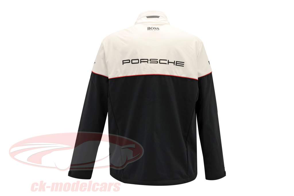Softshell jakke Porsche Motorsport Collection sort / hvid