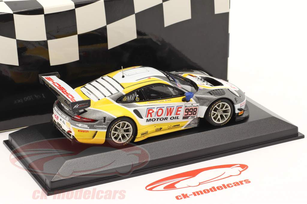 Porsche 911 GT3 R #998 2nd 24h Spa 2019 Rowe Racing 1:43 Minichamps