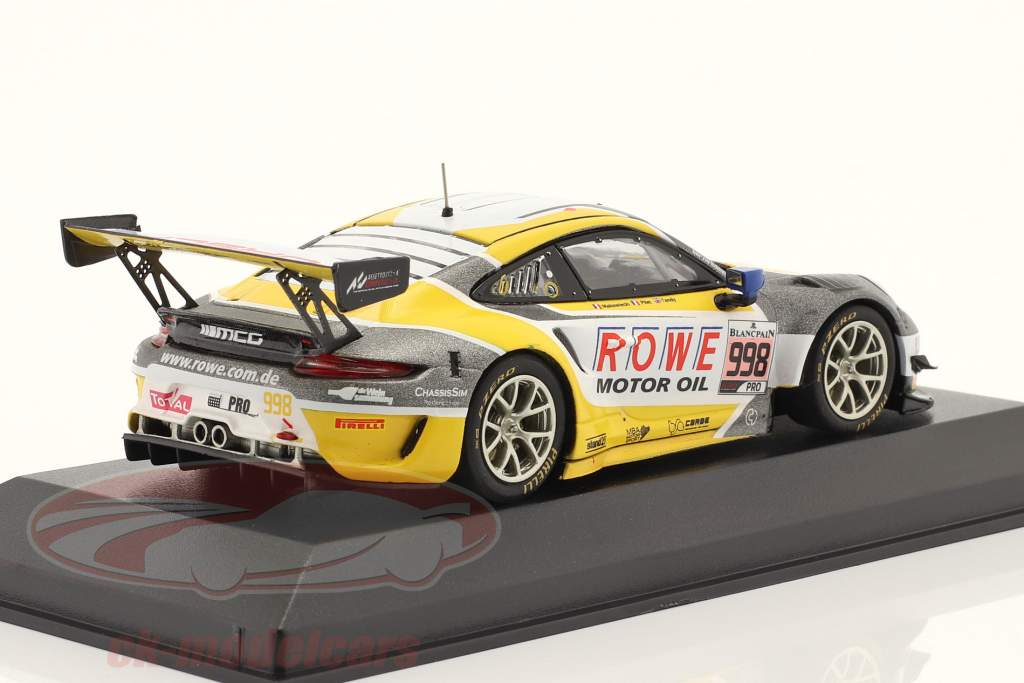 Porsche 911 GT3 R #998 2do 24h Spa 2019 Rowe Racing 1:43 Minichamps