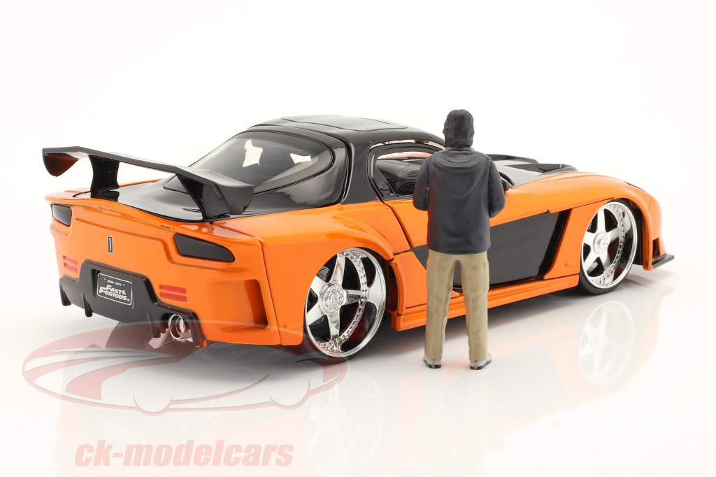 Han's Mazda RX-7 1995 Fast & Furious Tokyo Drift (2006) with figure 1:24 Jada Toys