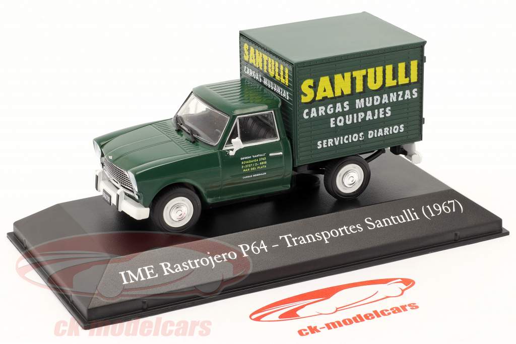 IME Rastrojero P64 furgão Santulli 1967 verde 1:43 Hachette
