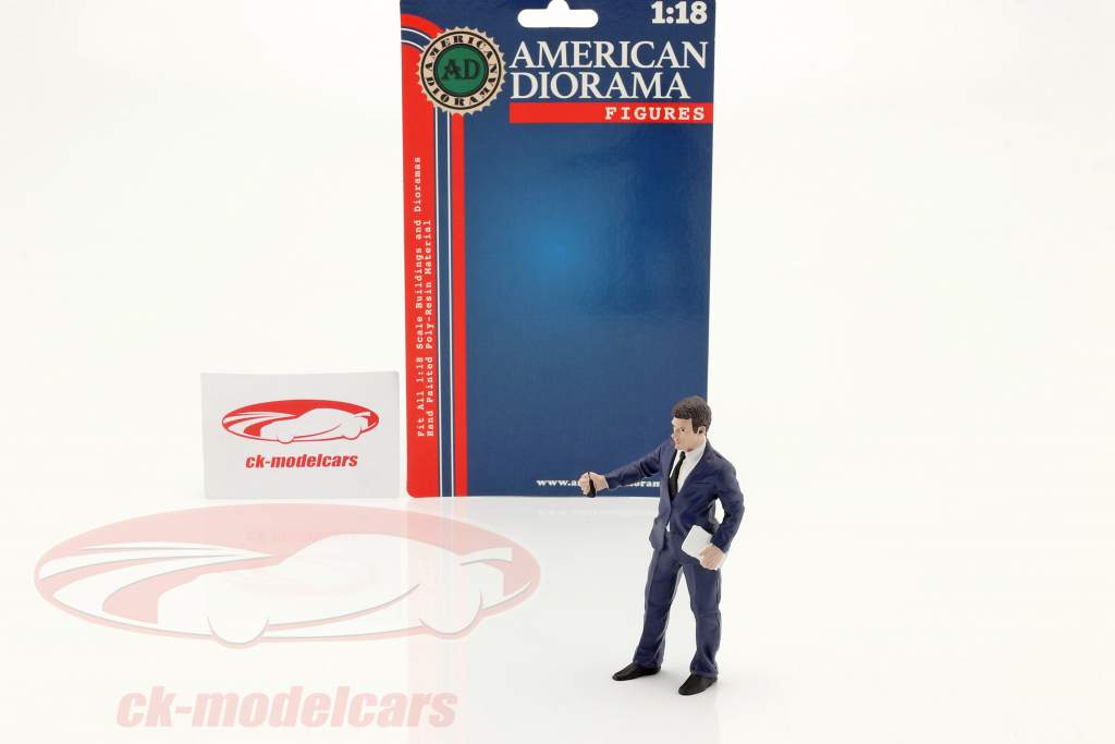 The Dealership verkoper figuur #1 1:18 American Diorama