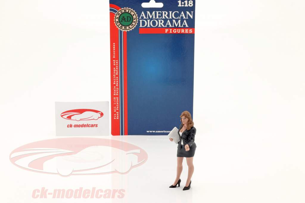 The Dealership vendeuse chiffre #2 1:18 American Diorama