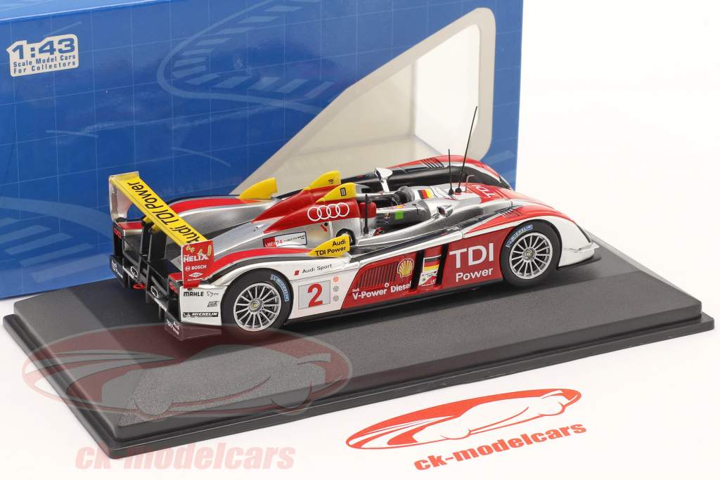 Audi R10 TDI #2 vinder 24h LeMans 2008 Capello, Kristensen, McNish 1:43 Ixo